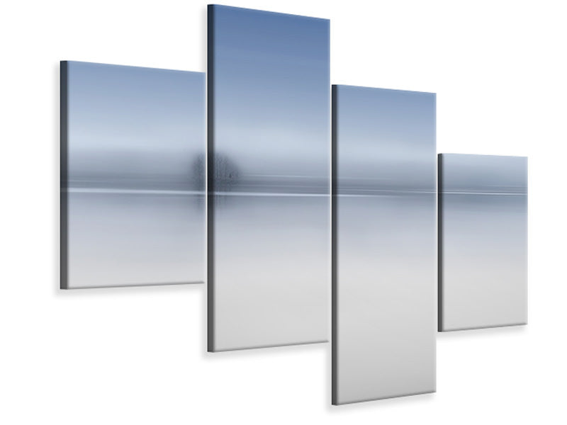 panoramic-3-piece-canvas-print-the-twilight-river