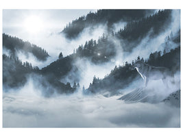 3-piece-canvas-print-the-wolf-in-the-woods