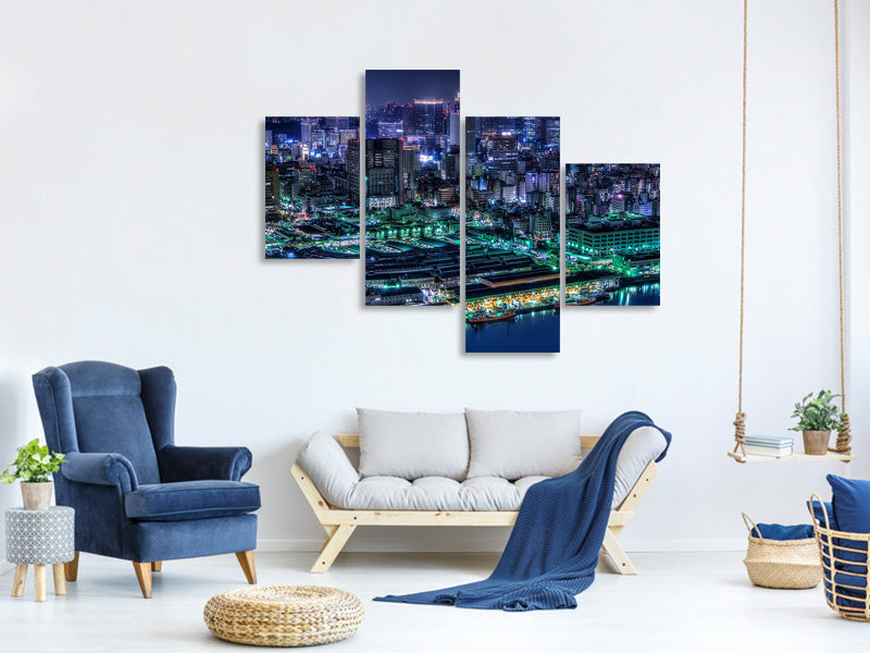 4-piece-canvas-print-tokyo