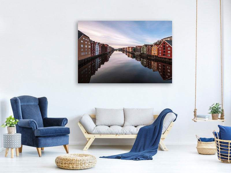 5-piece-canvas-print-trondheim-norway