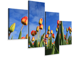 4-piece-canvas-print-tulips-tower-to-the-sky