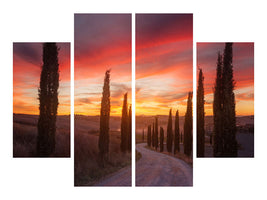 panoramic-3-piece-canvas-print-tuscany-sunset