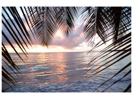 panoramic-3-piece-canvas-print-under-palm-leaves