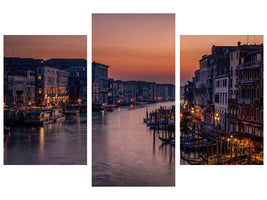 4-piece-canvas-print-venice-grand-canal-at-sunset