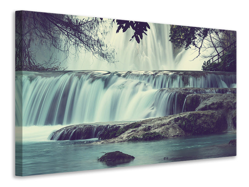 4-piece-canvas-print-waterfall-mexico