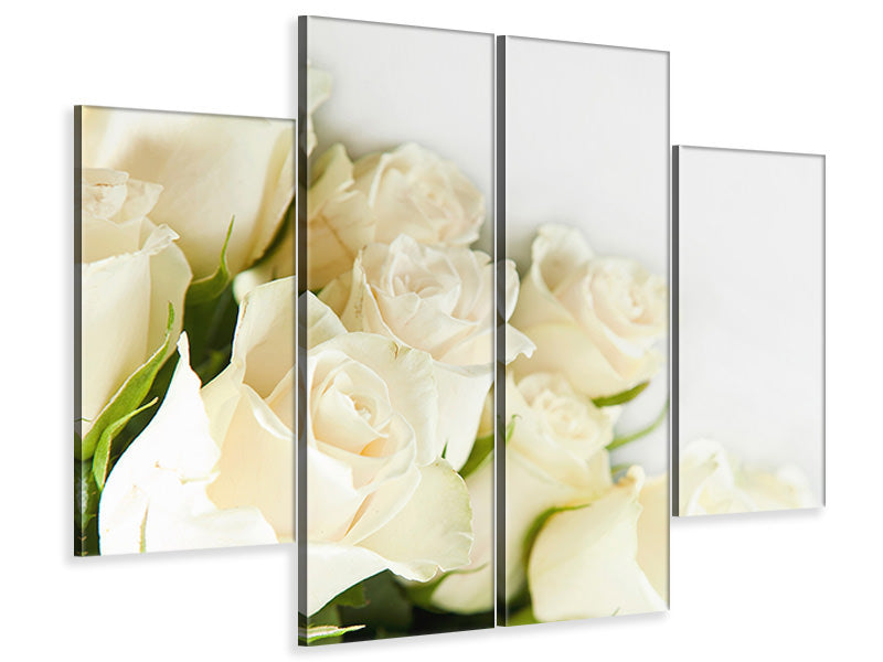 5-piece-canvas-print-white-roses
