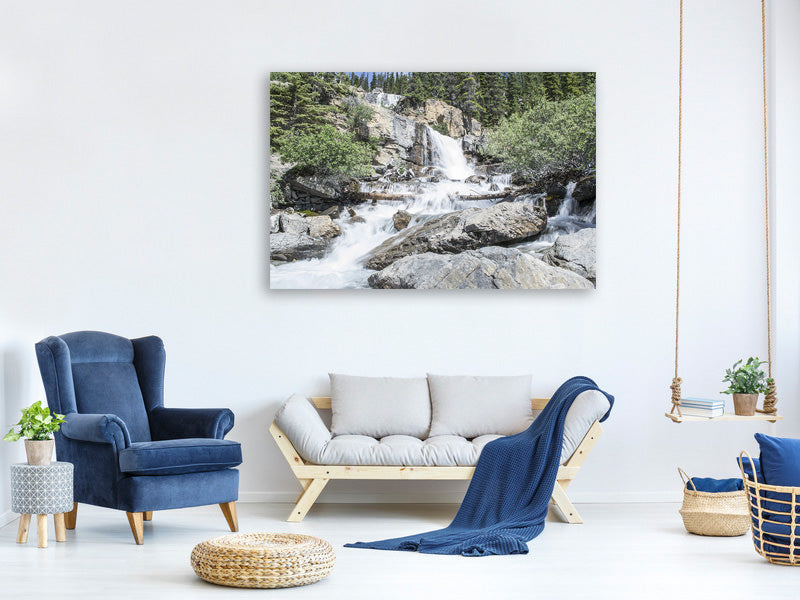 5-piece-canvas-print-wild-waterfall-in-the-forest