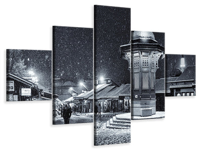 4-piece-canvas-print-winter-in-sarajevo
