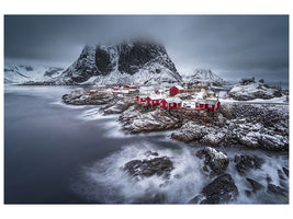 panoramic-3-piece-canvas-print-winter-lofoten-islands