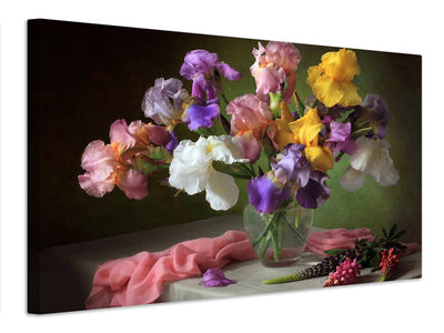 canvas-print-floral-calm-in-a-pastel-shade