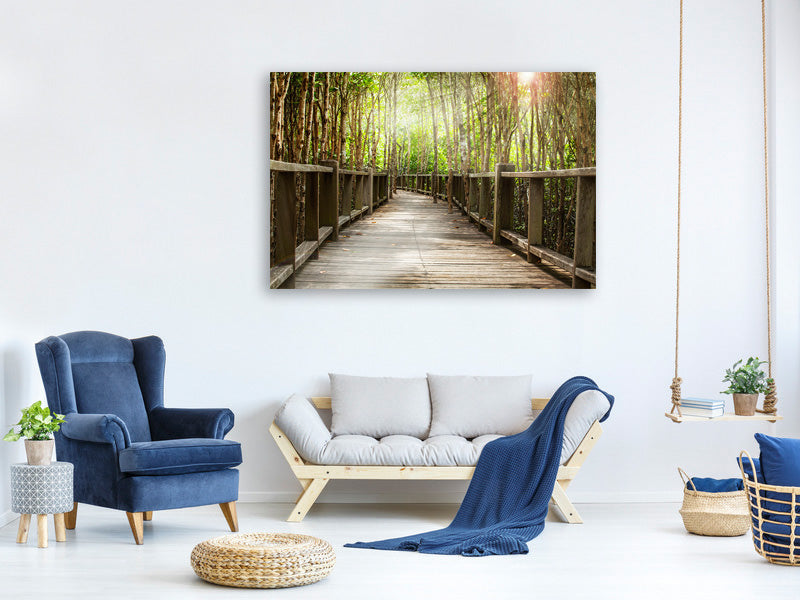 5-piece-canvas-print-wooden-bridge