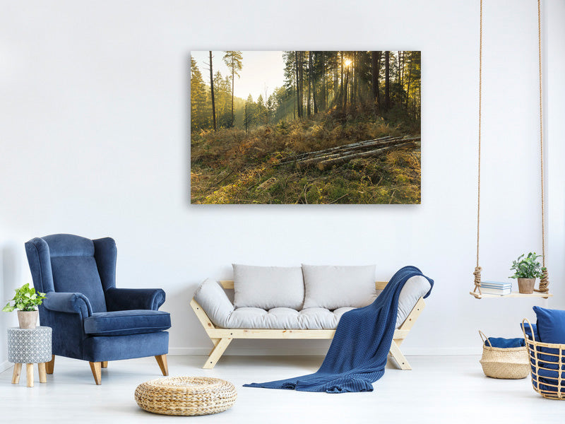 3-piece-canvas-print-working-in-the-woods