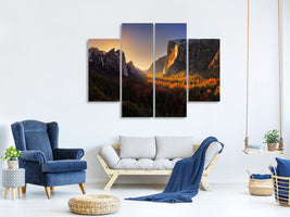panoramic-3-piece-canvas-print-yosemite-firefall