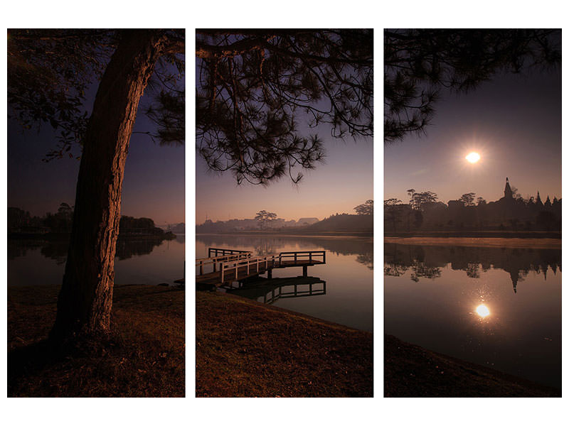 3-piece-canvas-print-a-lake-at-the-forest