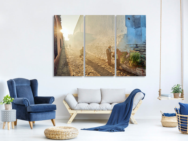 3-piece-canvas-print-morning-in-city-chichicastenango