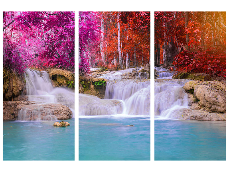 3-piece-canvas-print-paradisiacal-waterfall