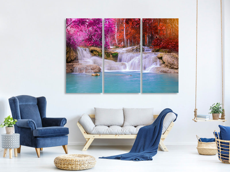 3-piece-canvas-print-paradisiacal-waterfall