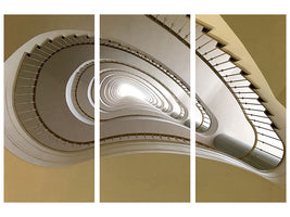 3-piece-canvas-print-unconventional-staircase