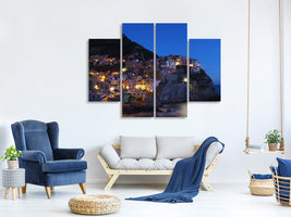 4-piece-canvas-print-at-night-in-cinque