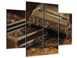 4-piece-canvas-print-black-chocolate