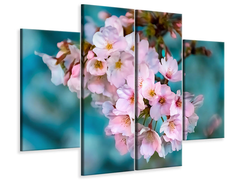 4-piece-canvas-print-close-up-flower