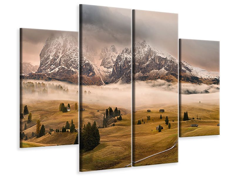 4-piece-canvas-print-dolomites-myths