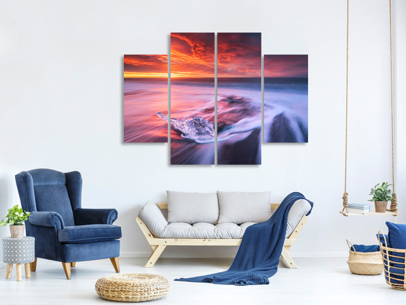 4-piece-canvas-print-ice-and-fire-ii
