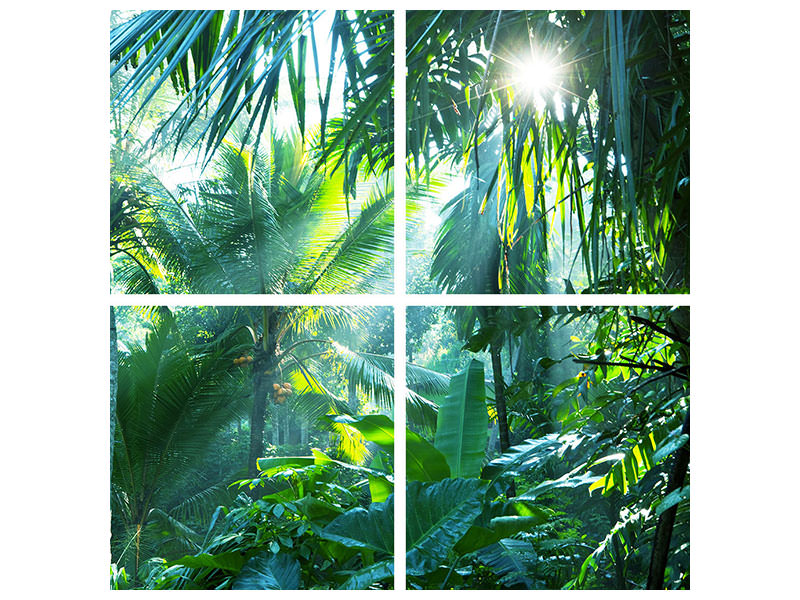 4-piece-canvas-print-in-tropical-forest