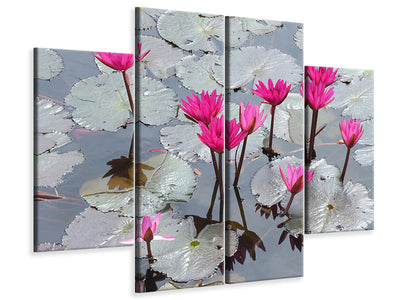 4-piece-canvas-print-jump-in-the-lily-pond