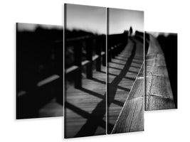 4-piece-canvas-print-lonely-rails