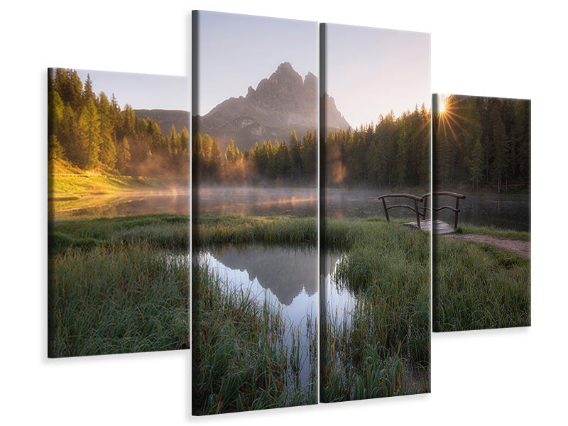 4-piece-canvas-print-morning-silence-ii