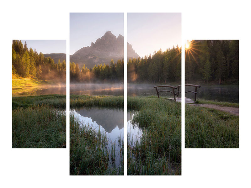 4-piece-canvas-print-morning-silence-ii