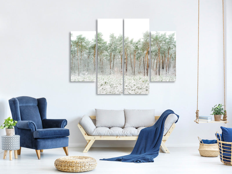 4-piece-canvas-print-snow-world