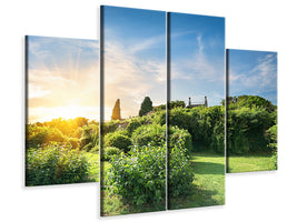 4-piece-canvas-print-sunrise-in-the-park