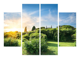 4-piece-canvas-print-sunrise-in-the-park