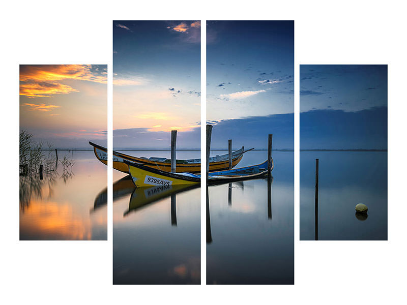 4-piece-canvas-print-the-boats