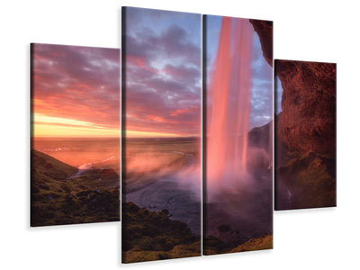 4-piece-canvas-print-the-burning-falls