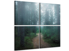 4-piece-canvas-print-the-forest-of-secrets