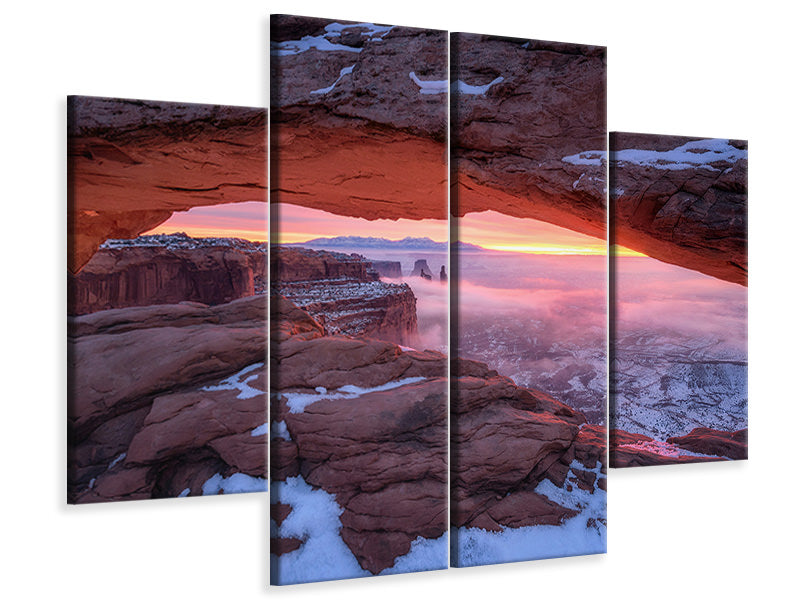 4-piece-canvas-print-the-moment-right-before-sunrise
