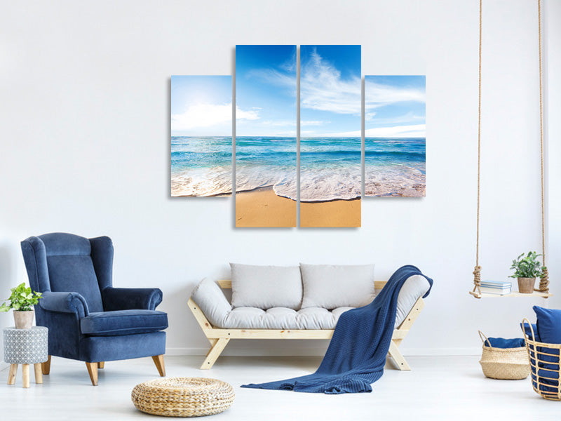 4-piece-canvas-print-waves-in-the-sand