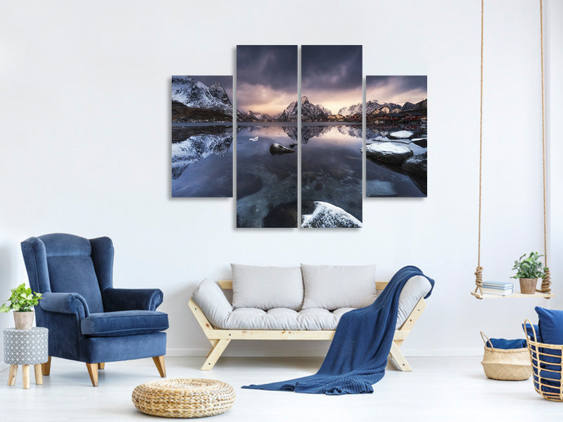 4-piece-canvas-print-winter-light