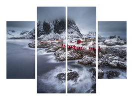 4-piece-canvas-print-winter-lofoten-islands