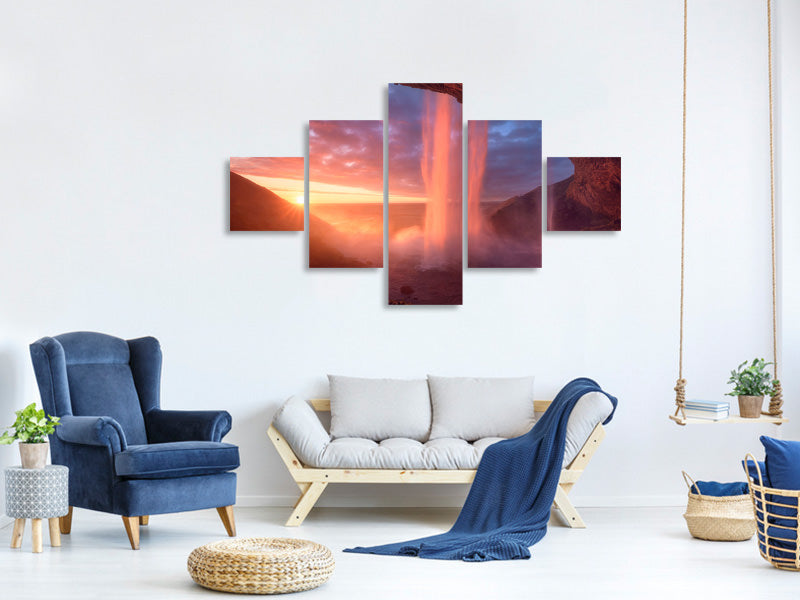 5-piece-canvas-print-a-wall-of-flames