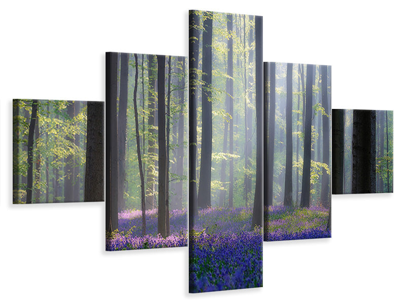 5-piece-canvas-print-bluebells