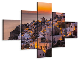 5-piece-canvas-print-calispera-santorini