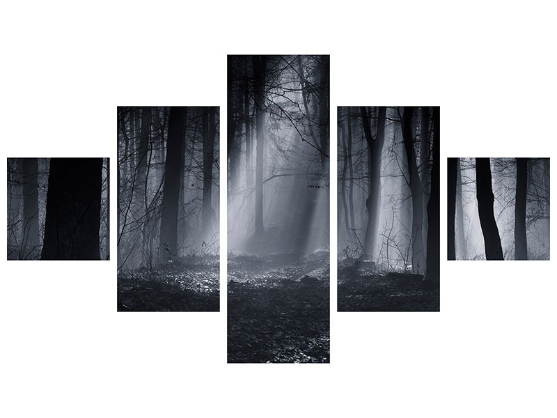 5-piece-canvas-print-capela-forest