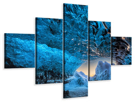 5-piece-canvas-print-crystal-cave