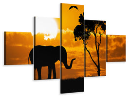 5-piece-canvas-print-dreamy-africa