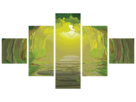 5-piece-canvas-print-fairy-tales-forest