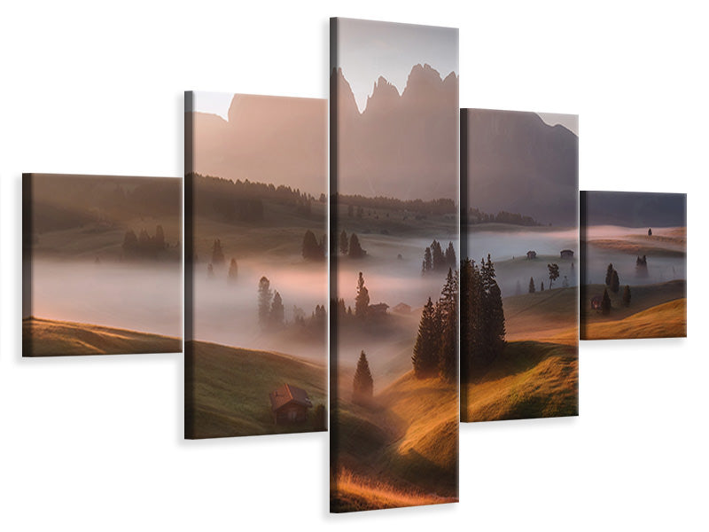 5-piece-canvas-print-first-light-a